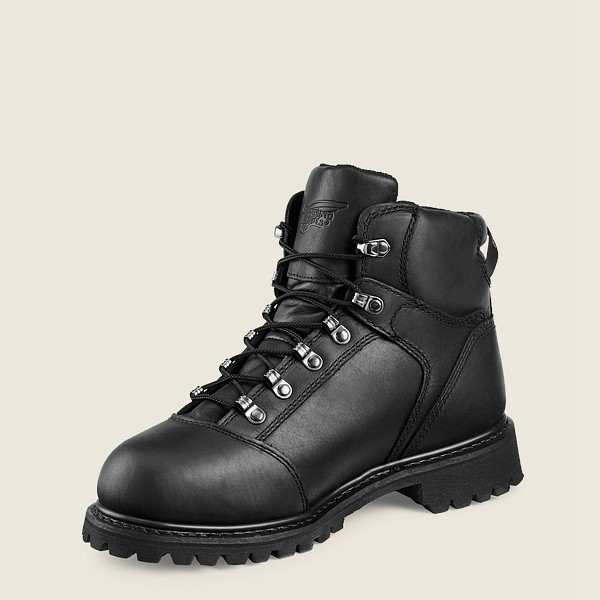 Red Wing Safety Boots Mens Black - Truwelt - 6-inch Waterproof Toe - 4527163-OA